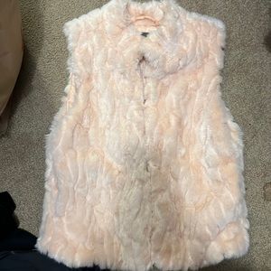 Pink Faux fur vest
